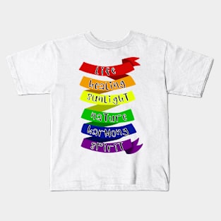 Rainbow meanings Kids T-Shirt